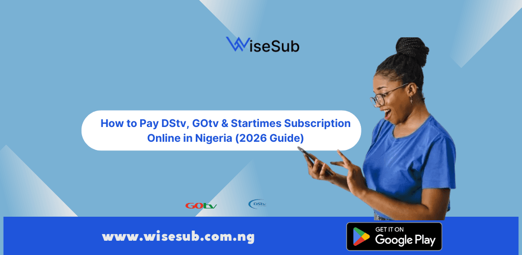 Nigerian paying DStv, GOtv and Startimes cable TV subscription online from a phone